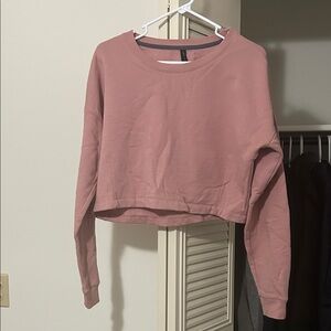 Aeropostale Dusty Pink Cropped Sweatshirt